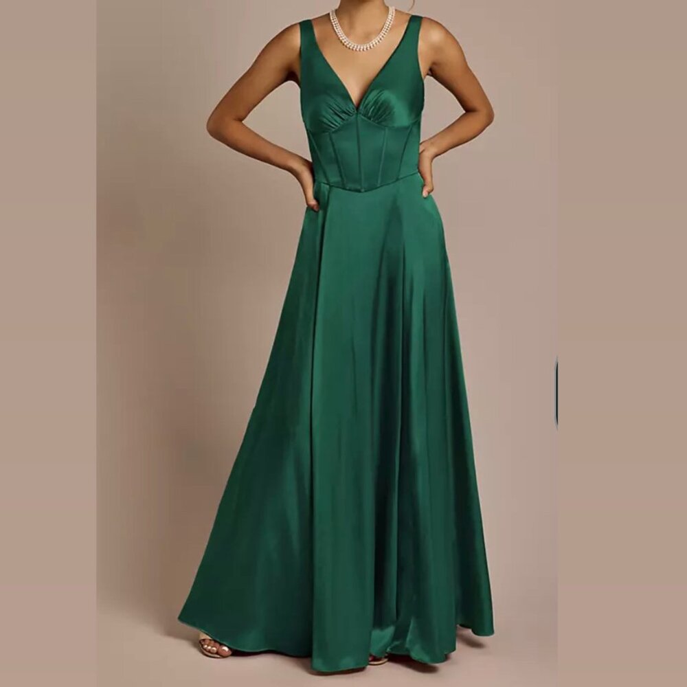 Galina Signature Juniper Green Corset Dress Size 2